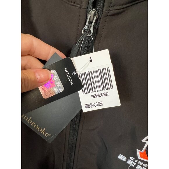 Cincinnati Bengals Full-Zip Hooded Jacket By Dunbrooke - Size L - NFL Team Appar - Picture 3 of 13